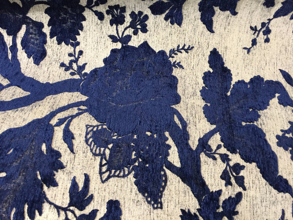 Beautiful deep blue fabric by Albatros at Heimtextil