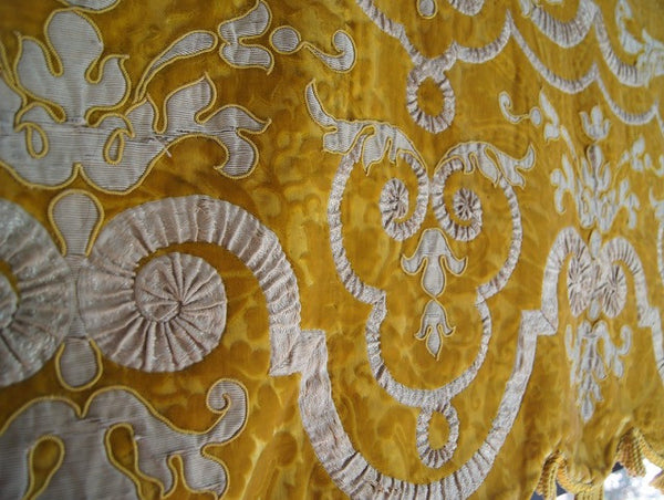 Gold Velvet antique textile in the Pandora de Balthazar collection.