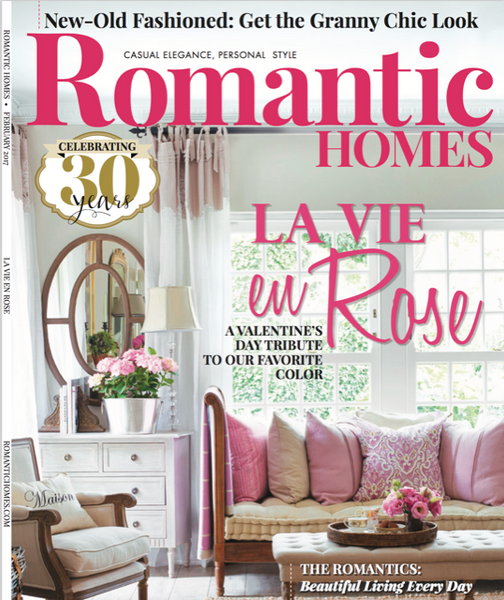 Pandora de Balthazar featured in Romantic Homes Magazine