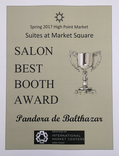 Salon Best Booth Award for Pandora de Balthazar
