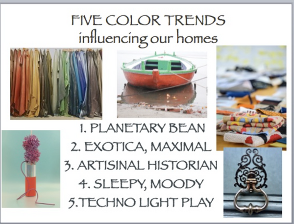 Five color trends influencing our homes by Tamara Matthews-Stephenson