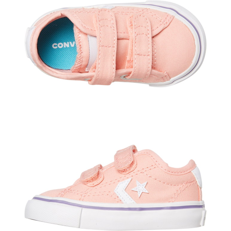 Converse Star Replay 2V OX Infant - Bleached Coral/ White – Anchor Chief