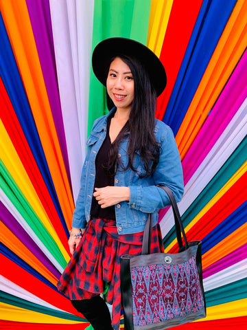 Amelia with her Bowler Bag