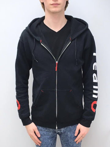 teamo marine black hoodie 