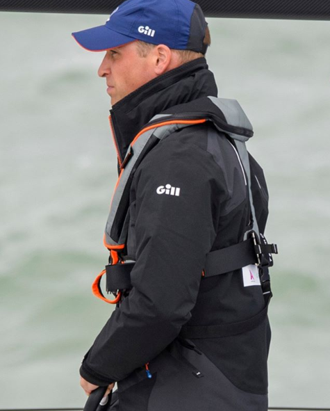 Prince William, TeamO lifejacket, sail, sailing, The Kings Cup, Fast 40 yacht