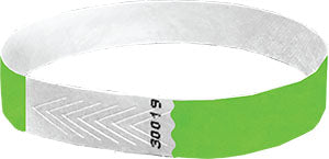 half inch green wristbands