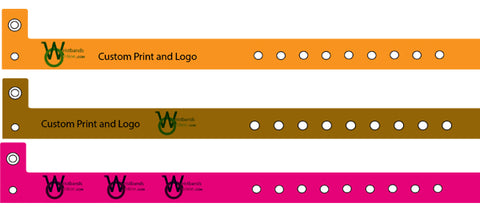 Solid Color Plastic Wristbands