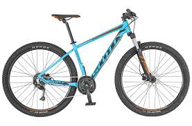 teal mountain bike