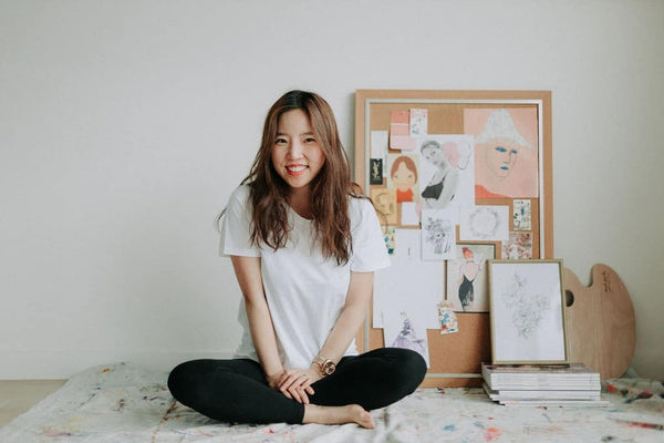 How to create an inspirational Moodboard with Sydney Illustrator Grace from Alittlebitebygrace.