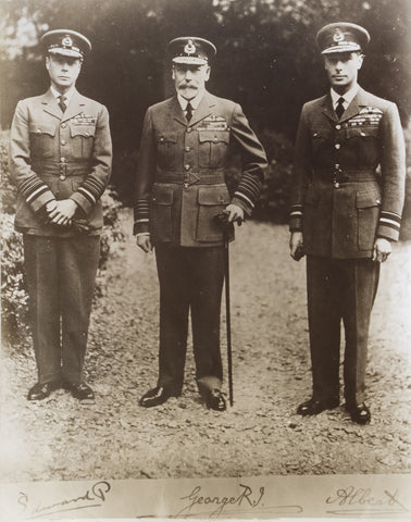 Prince Edward Duke of Windsor, HM King George V and Prince Albert Duke of York (later King George VI)