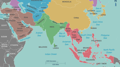Map Southeast Asia - Konjac Origins