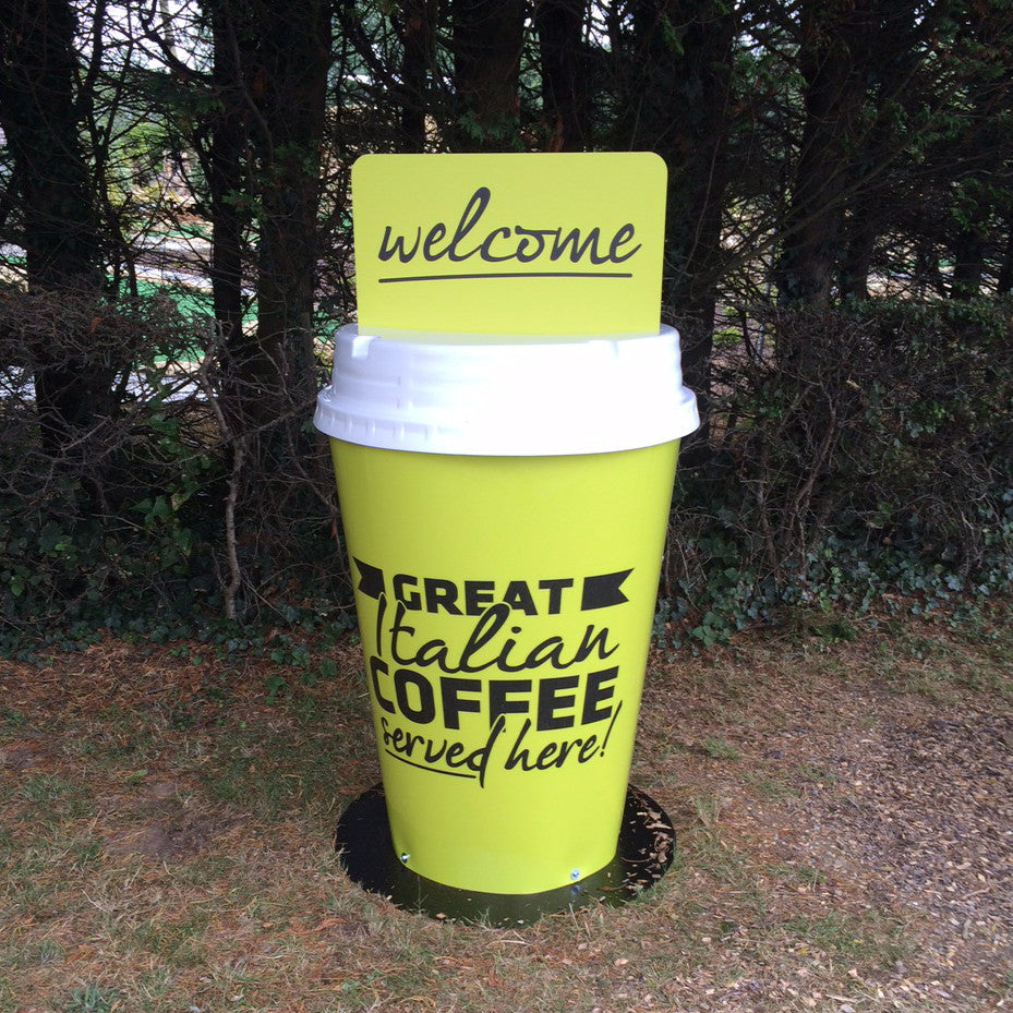 Giant Forecourt/Outdoor Coffee Cups Signs | Signsaver | Bespoke Signs