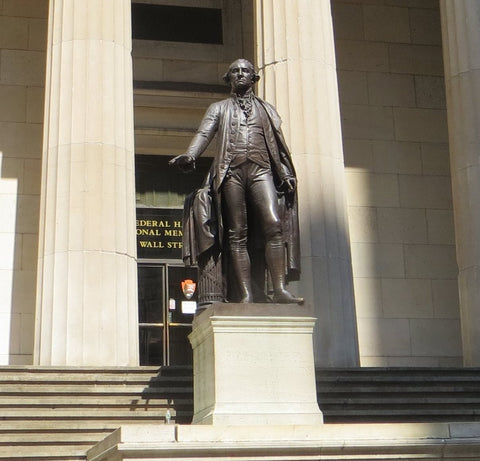 Boston Spice George Washington Statue At Federal Hall New York City