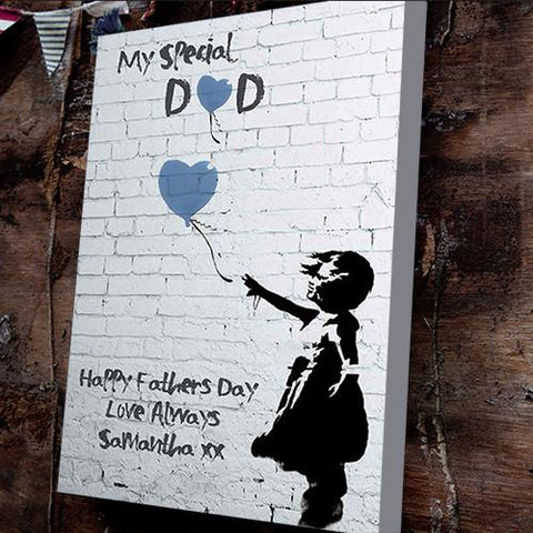 father's day personalised canvas gifts