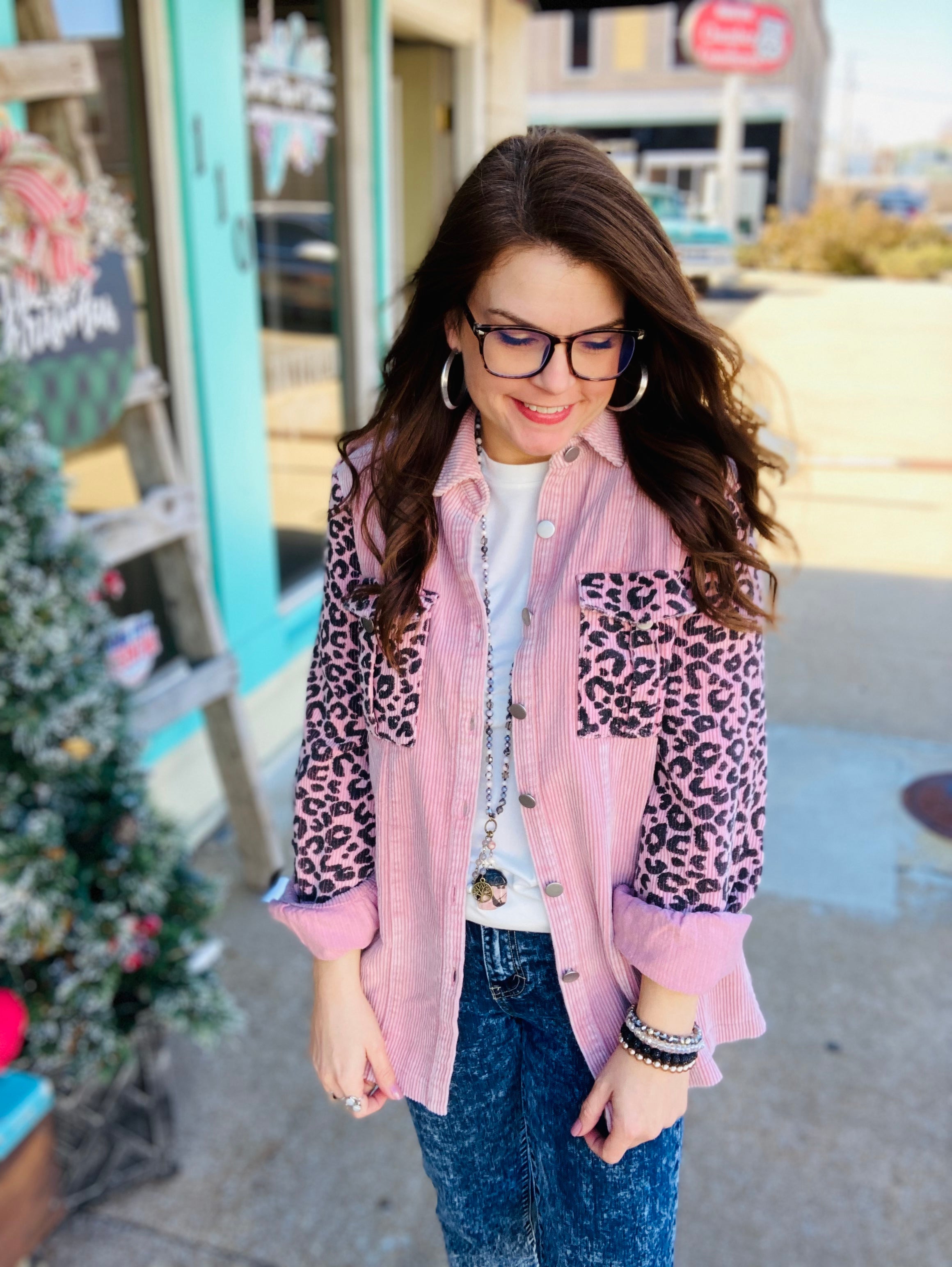 Vintage Mauve Washed Corduroy Jacket