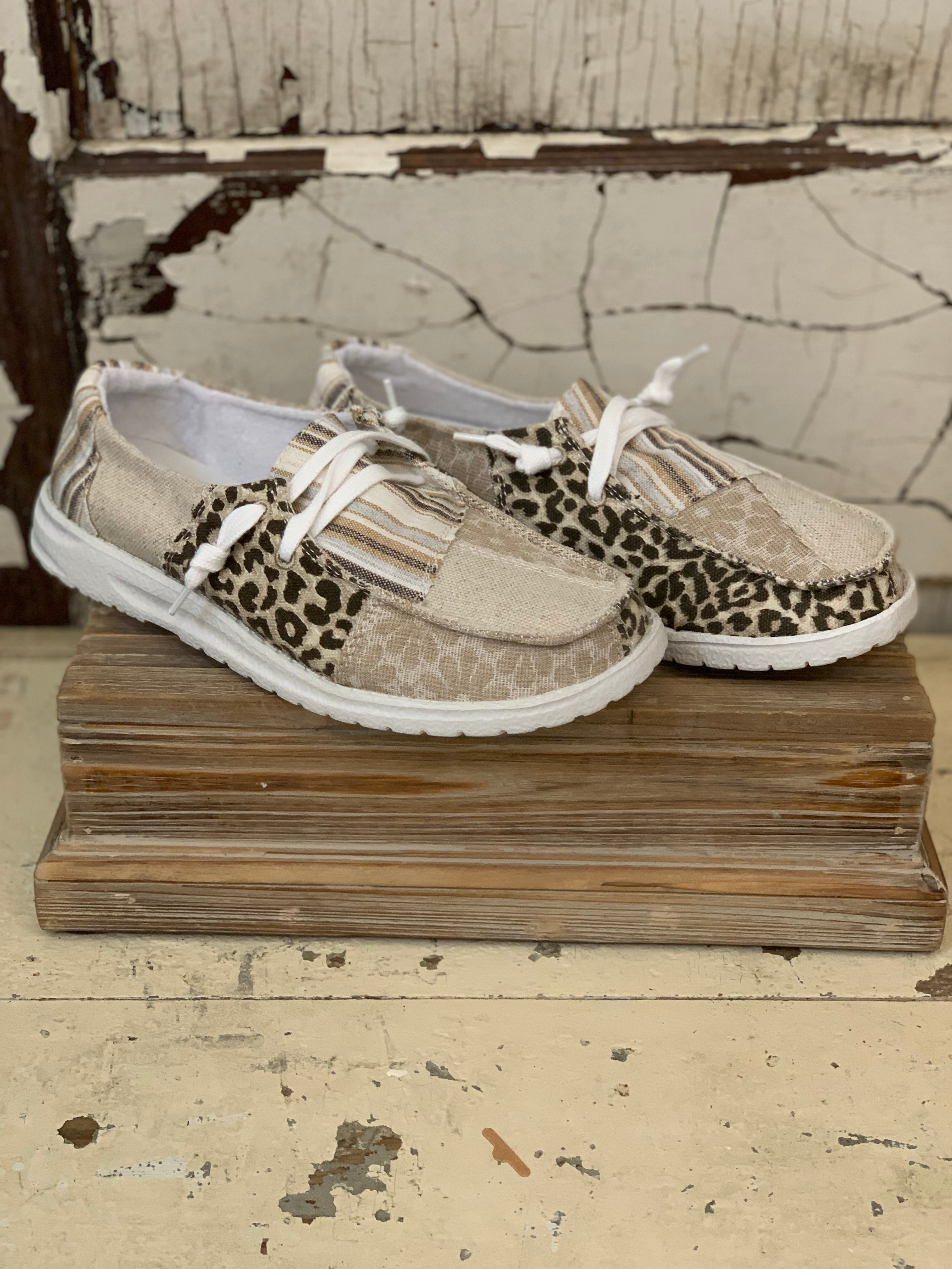 Groovy Neutral Slip-On Canvas Sneakers