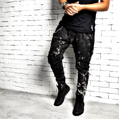 Alex Christopher Bleached Twisted Jeans | Mens Jeans | etto boutique