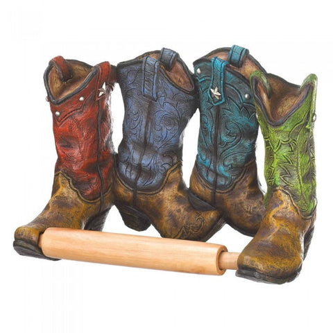 Accent Plus Cowboy Boots Toilet Paper Holder - livezippy