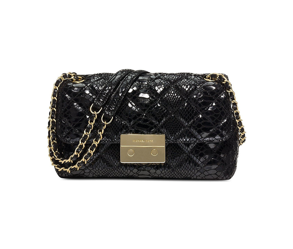 michael kors black gold bag