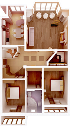 3D dollhouse