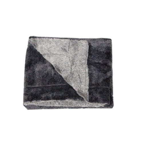 Zandino Grey Fur Blanket