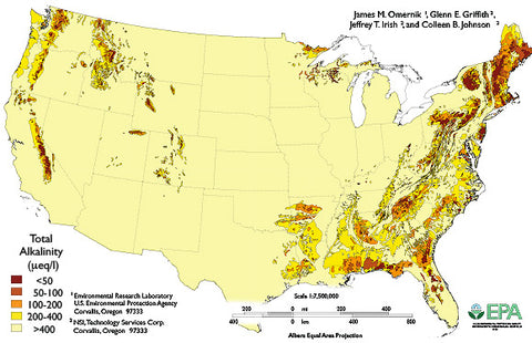 Alkalinity map