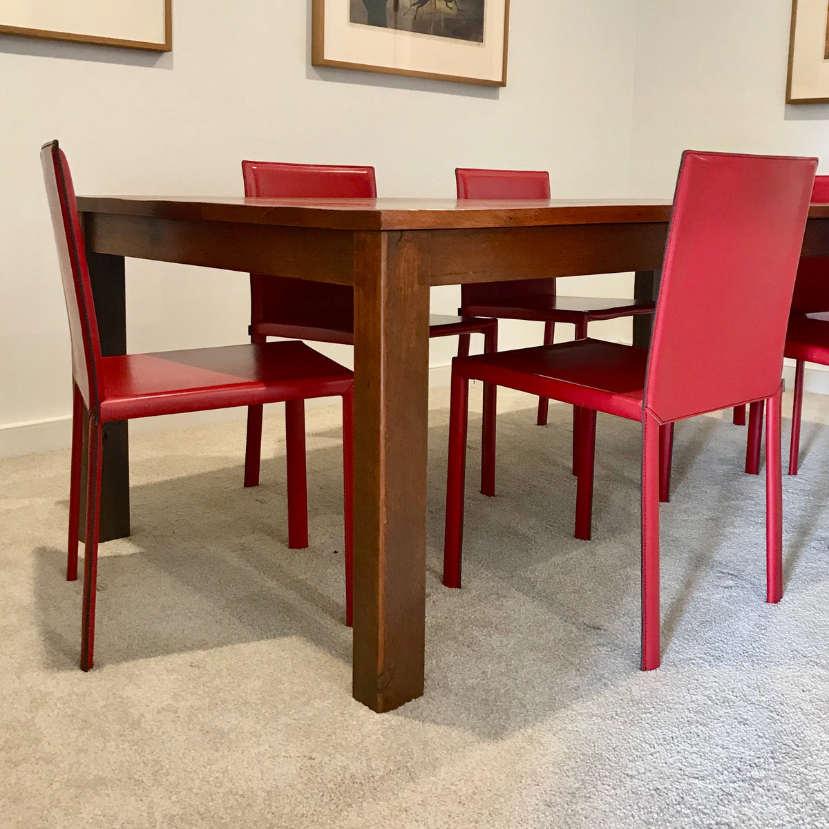 set of four parsons chairs