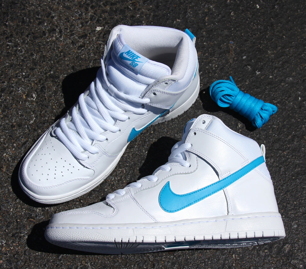 Nike SB Dunk High TRD Quickstrike Mulder White Orion Blue White White 881758 141 pure board shop