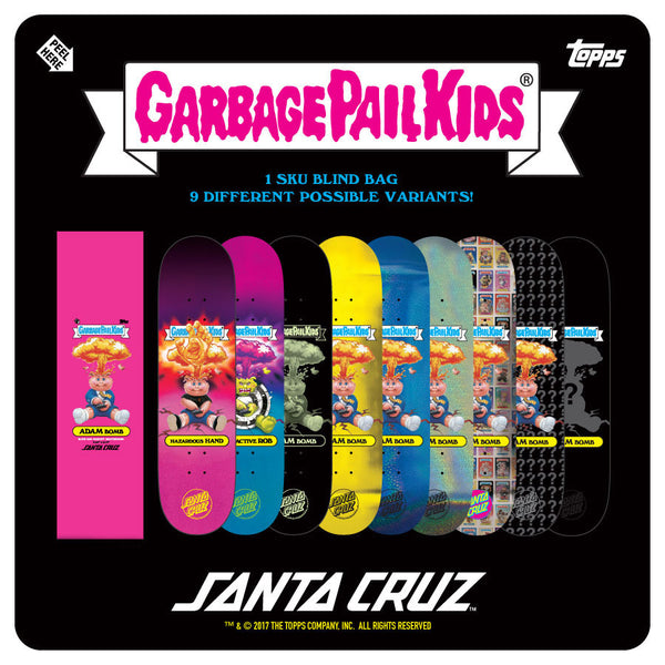 santa cruz x garbage pail kids skateboard decks pure board shop
