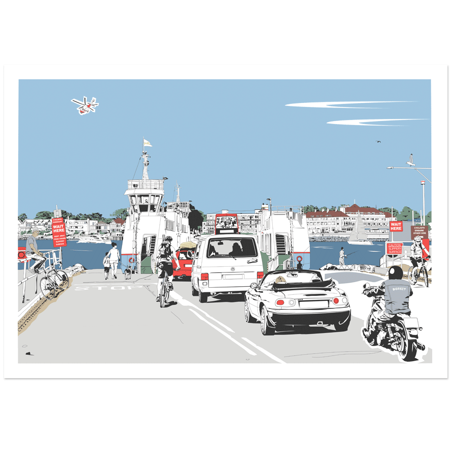 Chain Ferry print (framed)