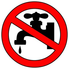Icon for no water leaks
