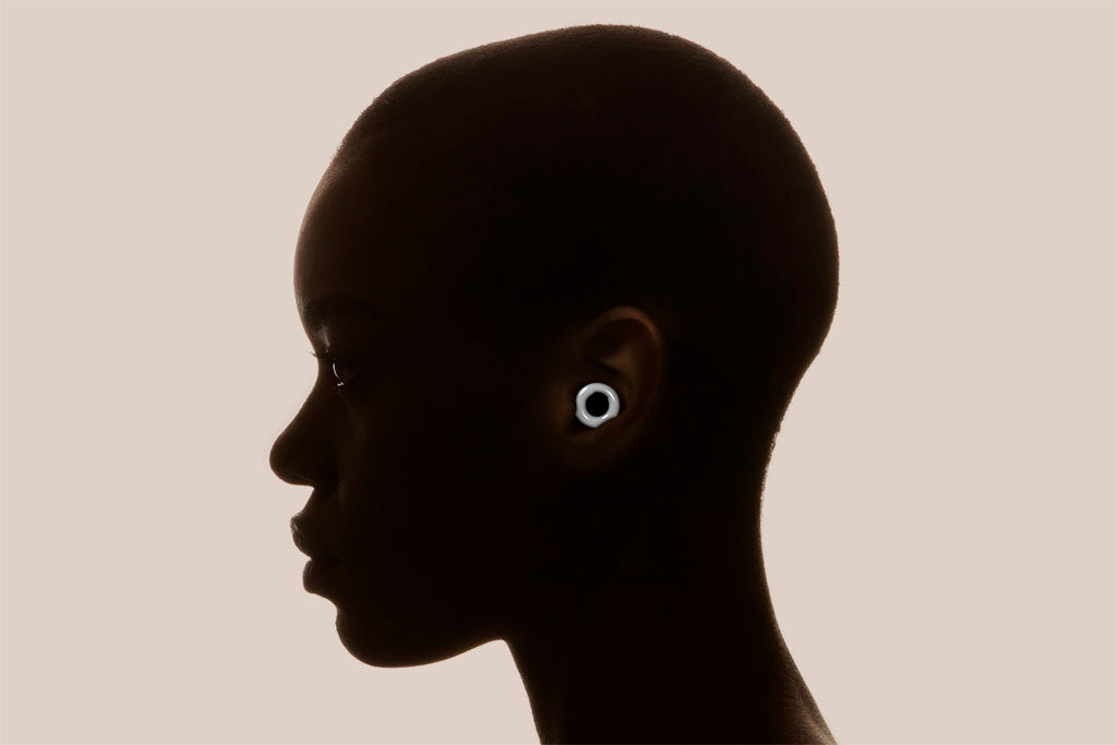 Loop earplugs white on black