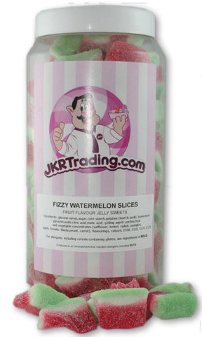 Fizzy Watermelon Sweet Jar A Gift Jar Full Of Fizzy Watermelons - JKR Trading