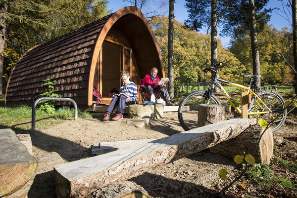 One of the camping pods at North Lees campsite