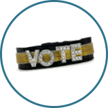 Vote Wristband + Ponytailer