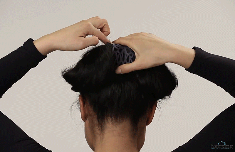 Double Bow Hairstyle Tutorial step 6 Adjust for comfort