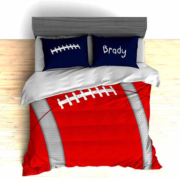 Personalized Football Team Colors Themed Bedding Duvet Or