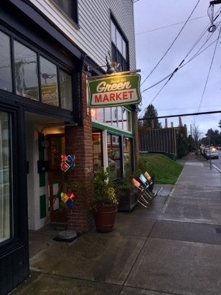 Sunset Hill Green Market Front Sign