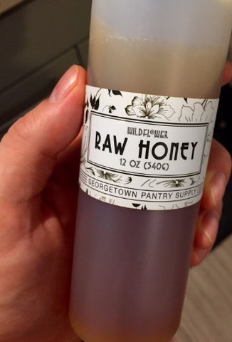 Wildflower Raw Honey Front Label 12 oz
