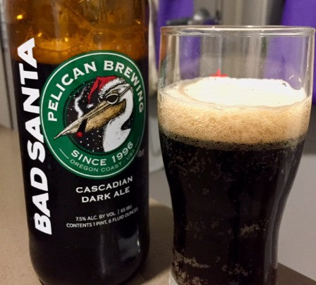 Pelican Brewery Cannon Beach Bad Santa Cascadian Dark Ale 