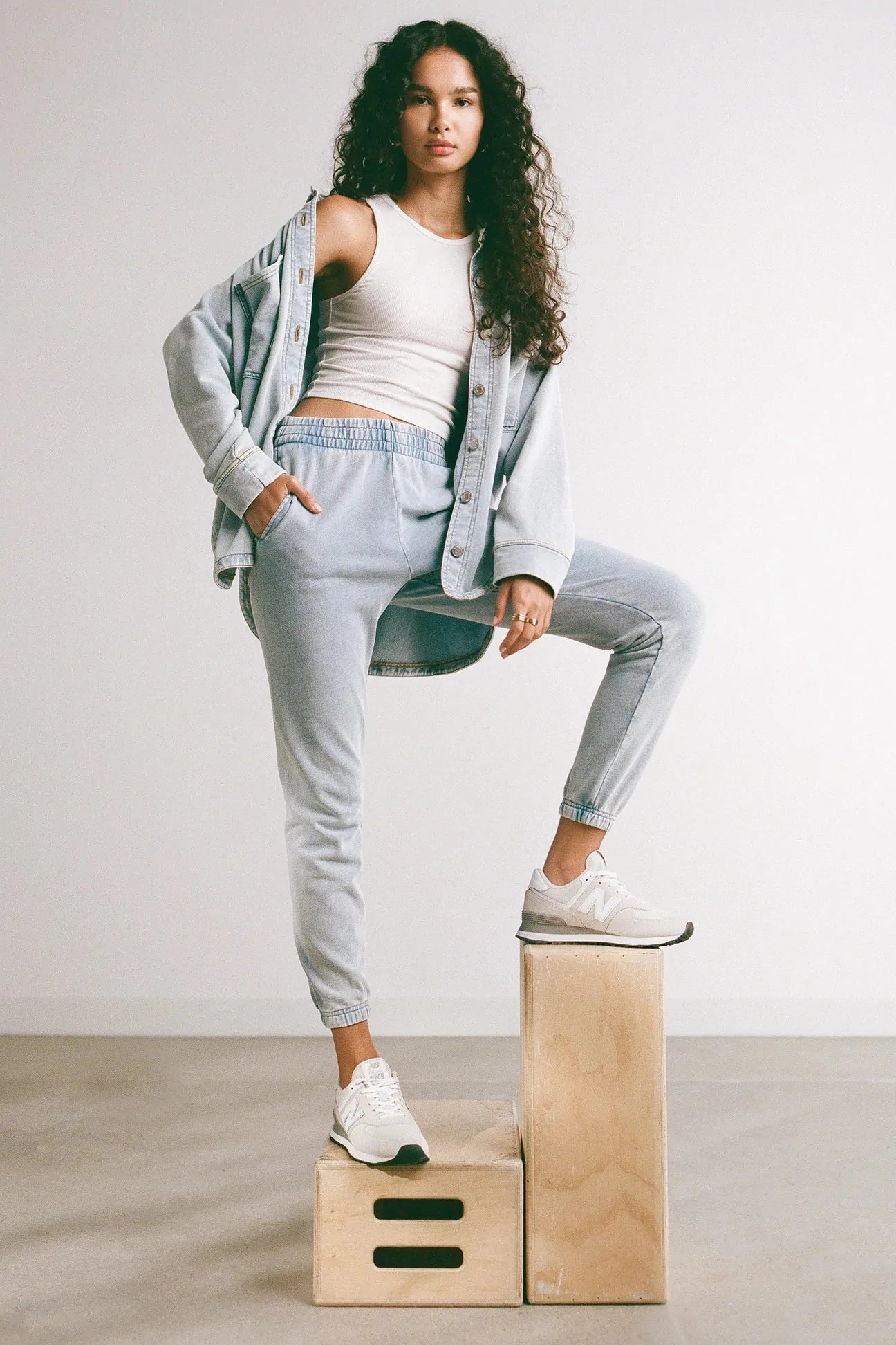 Z Supply Knit Denim Slim Jogger
