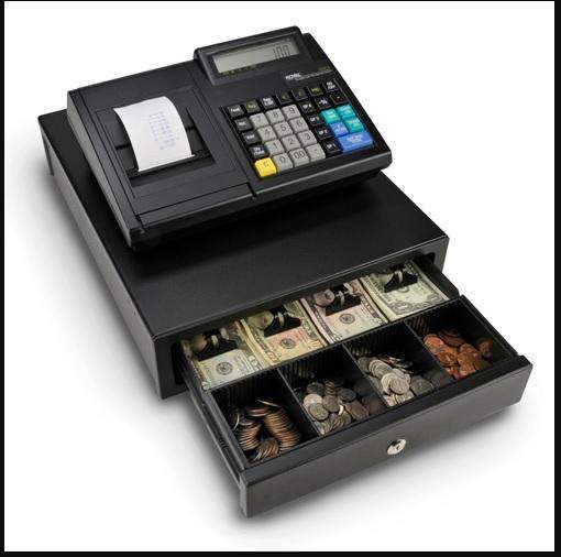 Royal 100CX Cash Register with Drawer Battery Powered Temporarily O