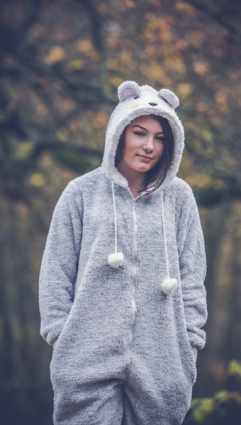 teddy bear onesie womens