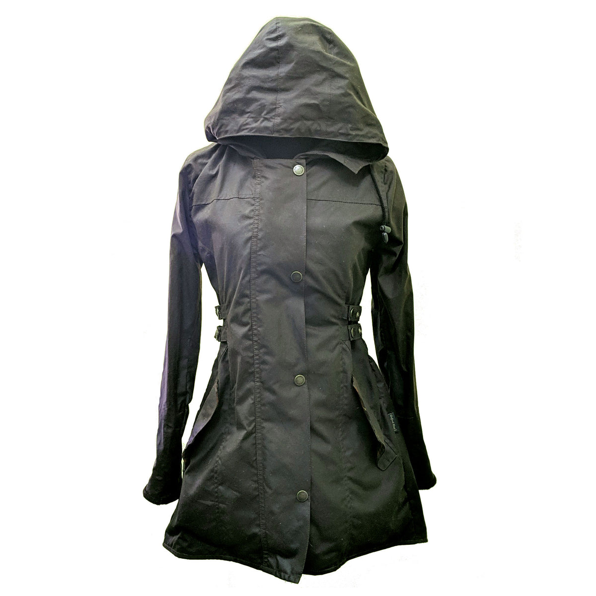 womens wax jacket with hood