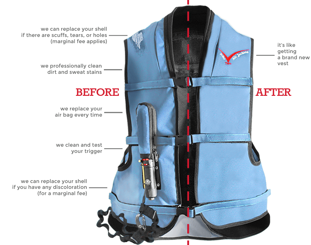 Air vest service