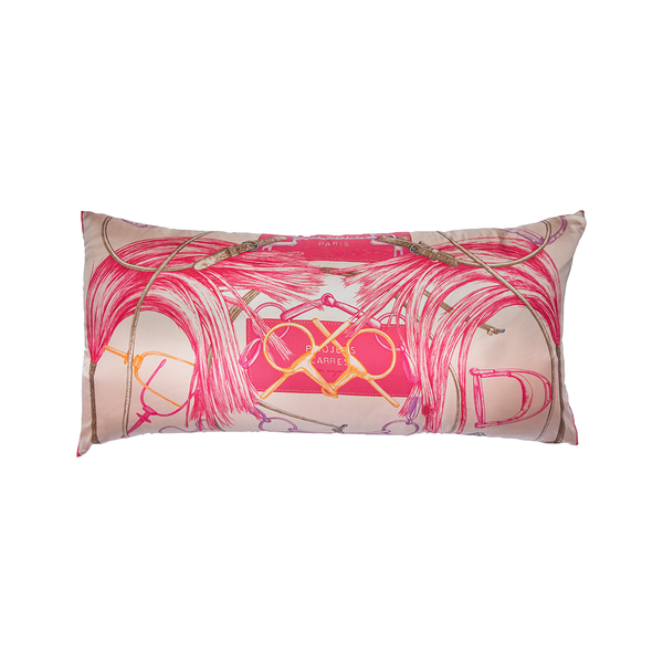 pink hermes pillow