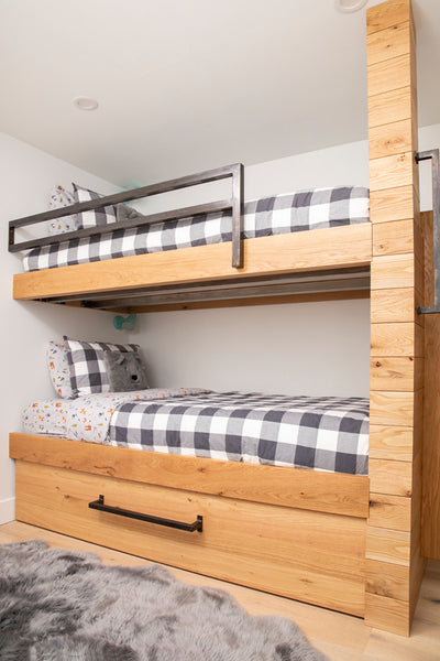 custom wood bunk bed