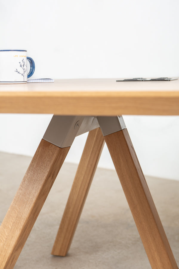wood conference room table 
