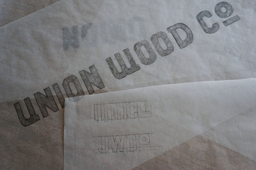 Union Wood Co logo drawing