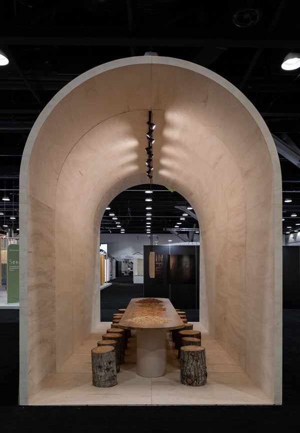 wood furniture booth